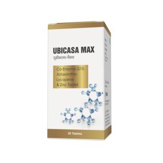 UBICASA MAX coq10 Supplement, coenzyme q10, Astaxanthin, Lycopene & Zinc Tablet